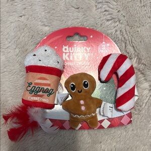 Quirky Kitty Holiday Cat Toys Set